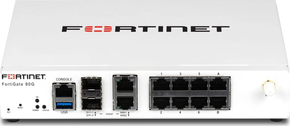 Maršrutizatorius FORTINET FortiGate-90G 8 x GE RJ45 jungtys 2 x 10GE RJ45/SFP+ bendros medijos WAN jungtys
