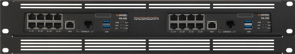 Fortinet Rackmount.IT rinkinys, skirtas Palo Alto PA-440 – PA-450 – PA-460 Duo