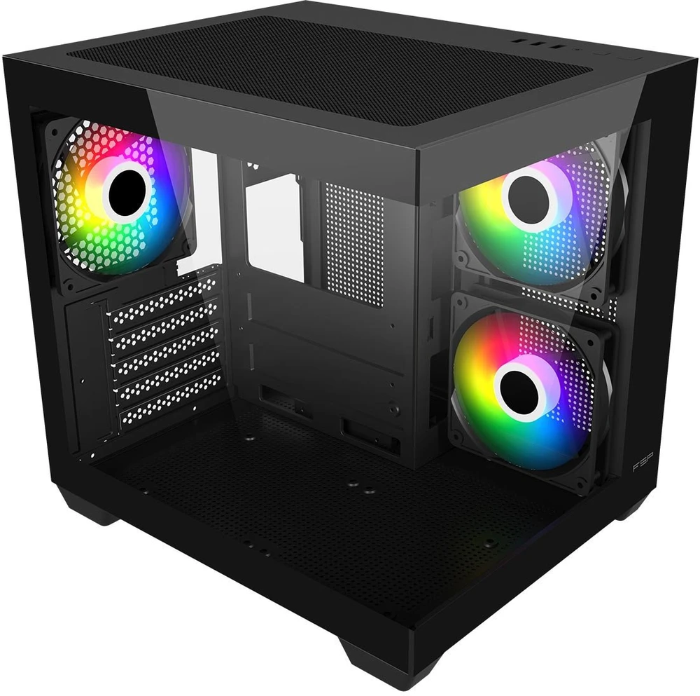 Fortron FSP Case | S140-BA | Mini-ITX, uATX(M-ATX) | Juodas