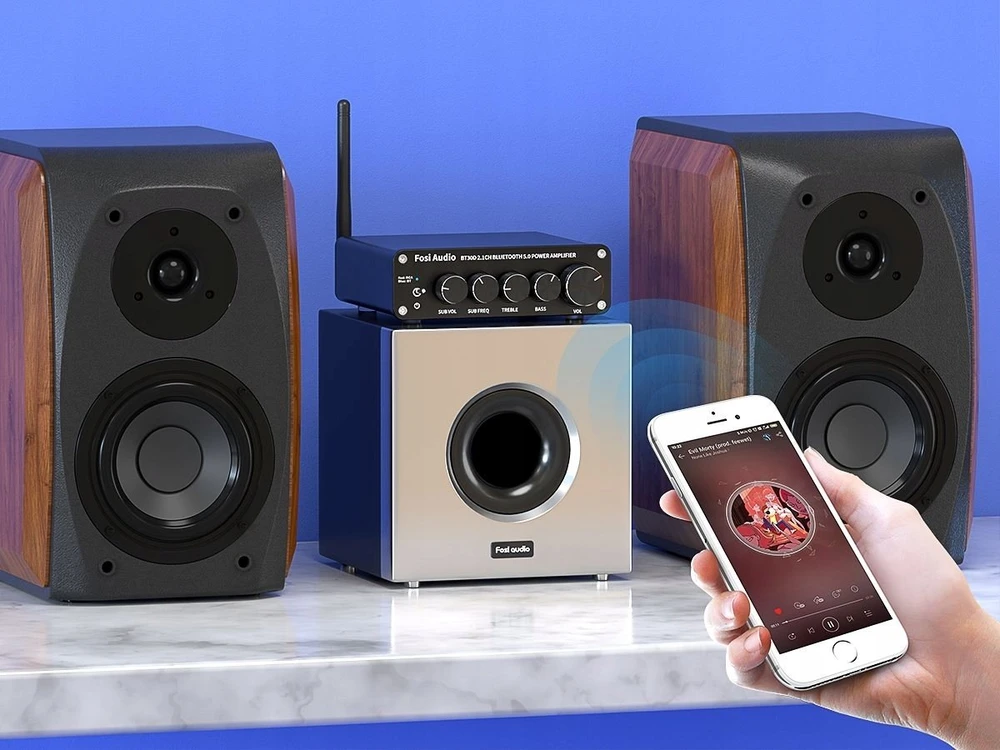 Fosi Audio BT30D - Stiprintuvas audio 2.1 su Bluetooth (6976136960140)