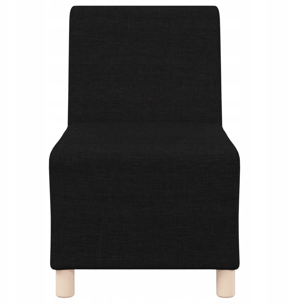Modulinis sofa vienetas be rankų 2 vnt. Juoda audinys