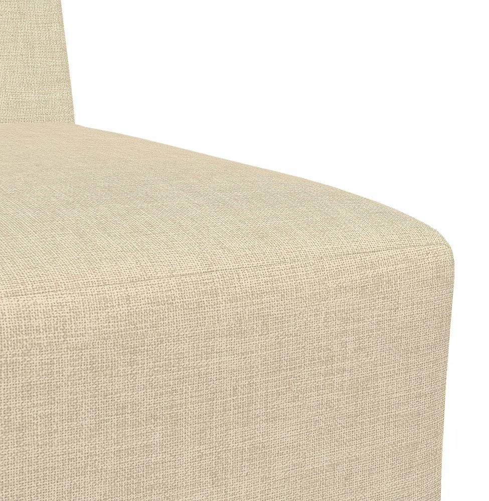 Modulinis sofa vienetas be rankų 2 vnt. Kreminė audinys