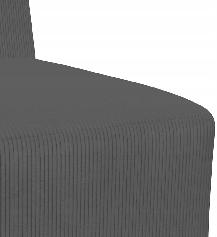 Modulinis sofa vienetas be rankų 2 vnt. Tamsiai pilka