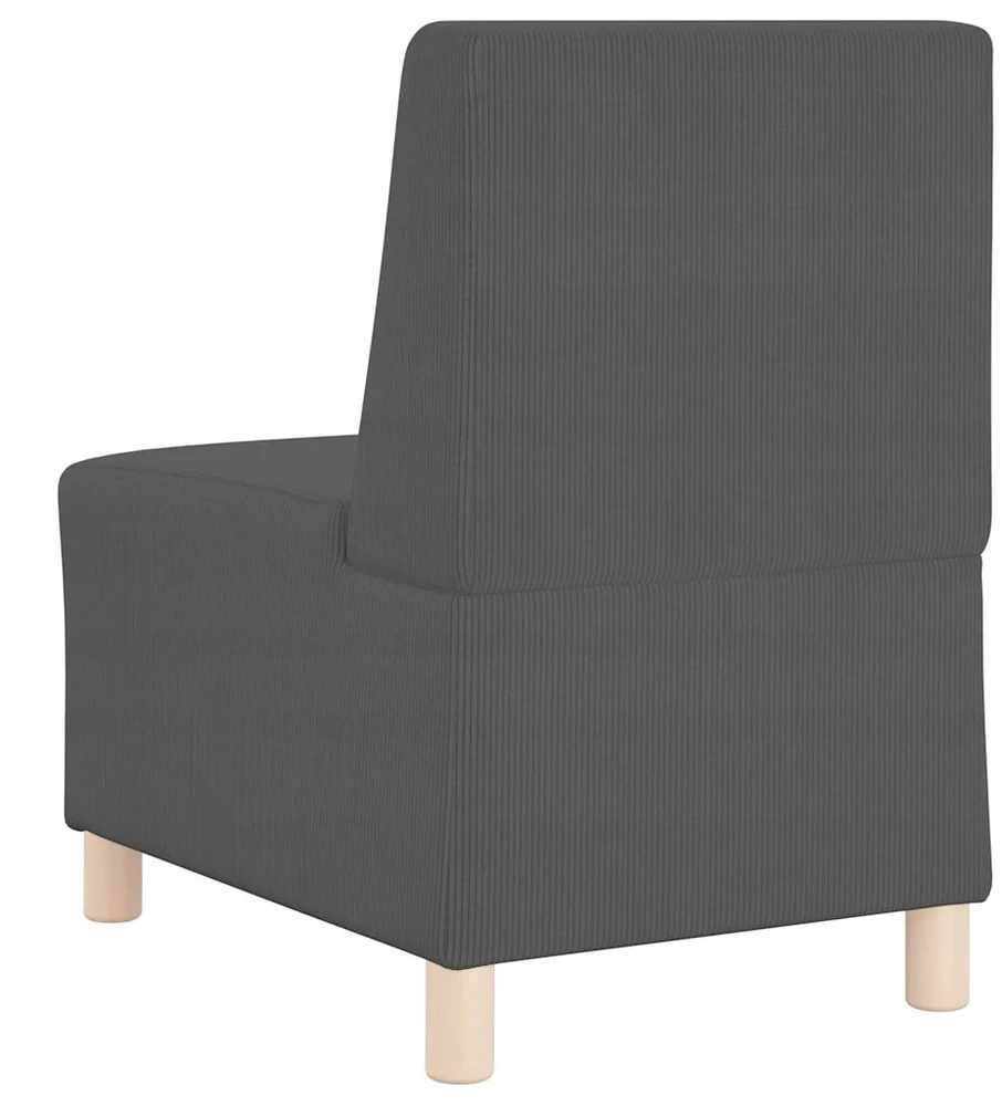 Modulinis sofa vienetas be rankų 2 vnt. Tamsiai pilka