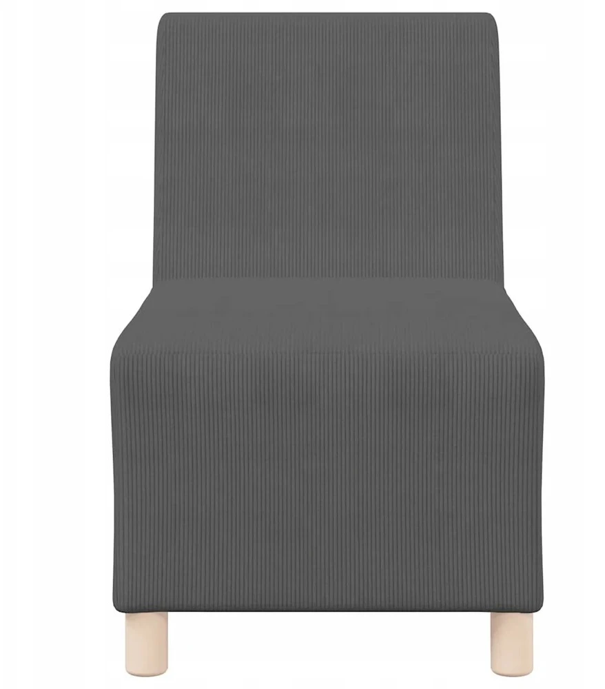 Modulinis sofa vienetas be rankų 2 vnt. Tamsiai pilka