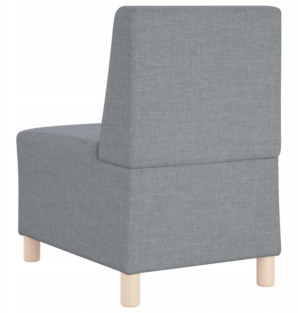 Modulinis sofa vienetas be rankų 3 vnt. Šviesiai pilka audinys
