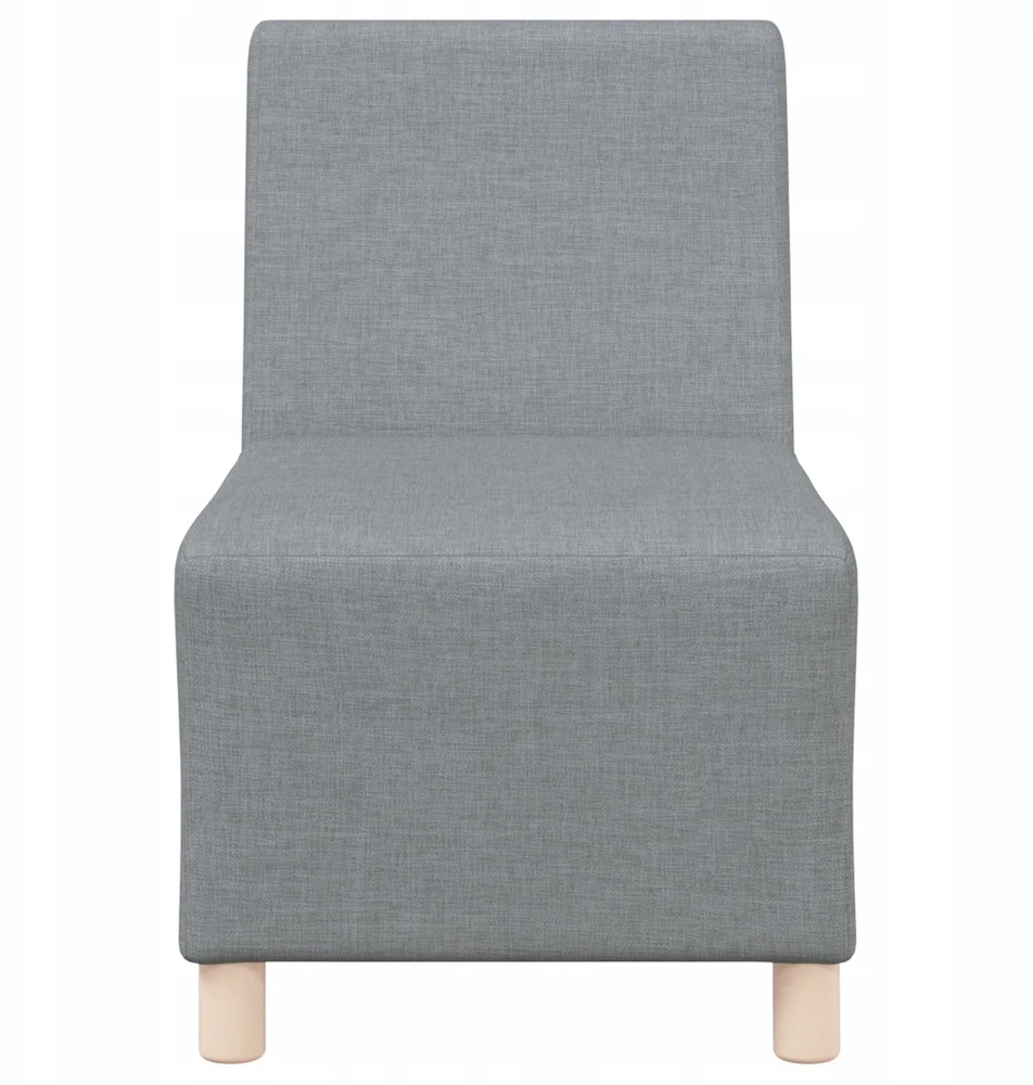 Modulinis sofa vienetas be rankų 3 vnt. Šviesiai pilka audinys