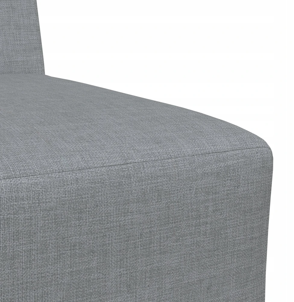 Modulinis sofa vienetas be rankų 3 vnt. Šviesiai pilka audinys