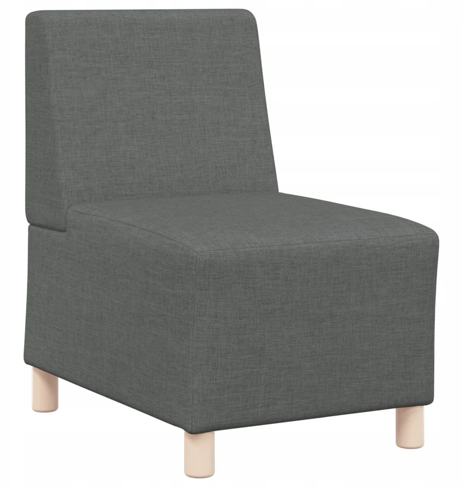 Modulinis sofa vienetas be rankų 3 vnt. Tamsiai pilka audinys