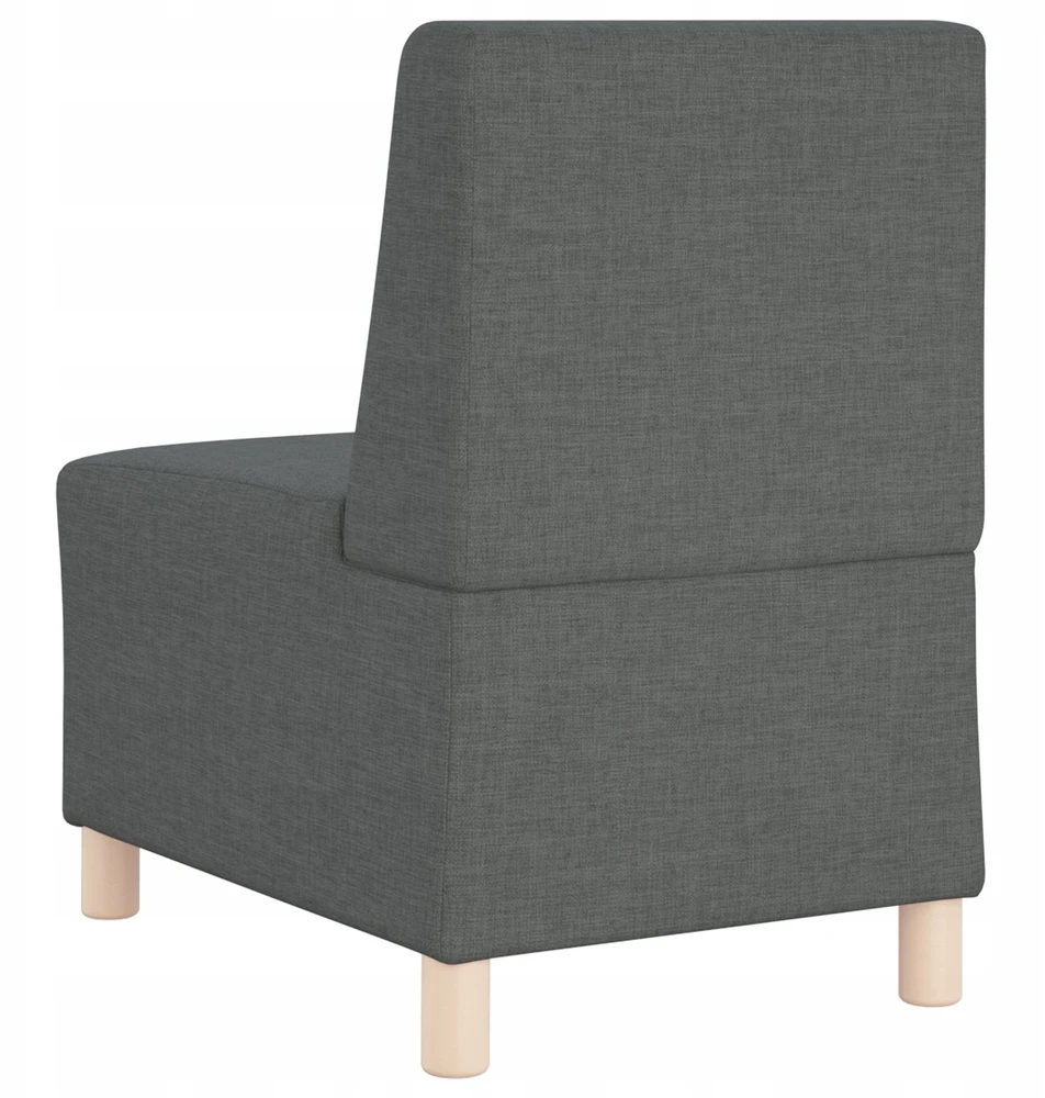 Modulinis sofa vienetas be rankų 3 vnt. Tamsiai pilka audinys