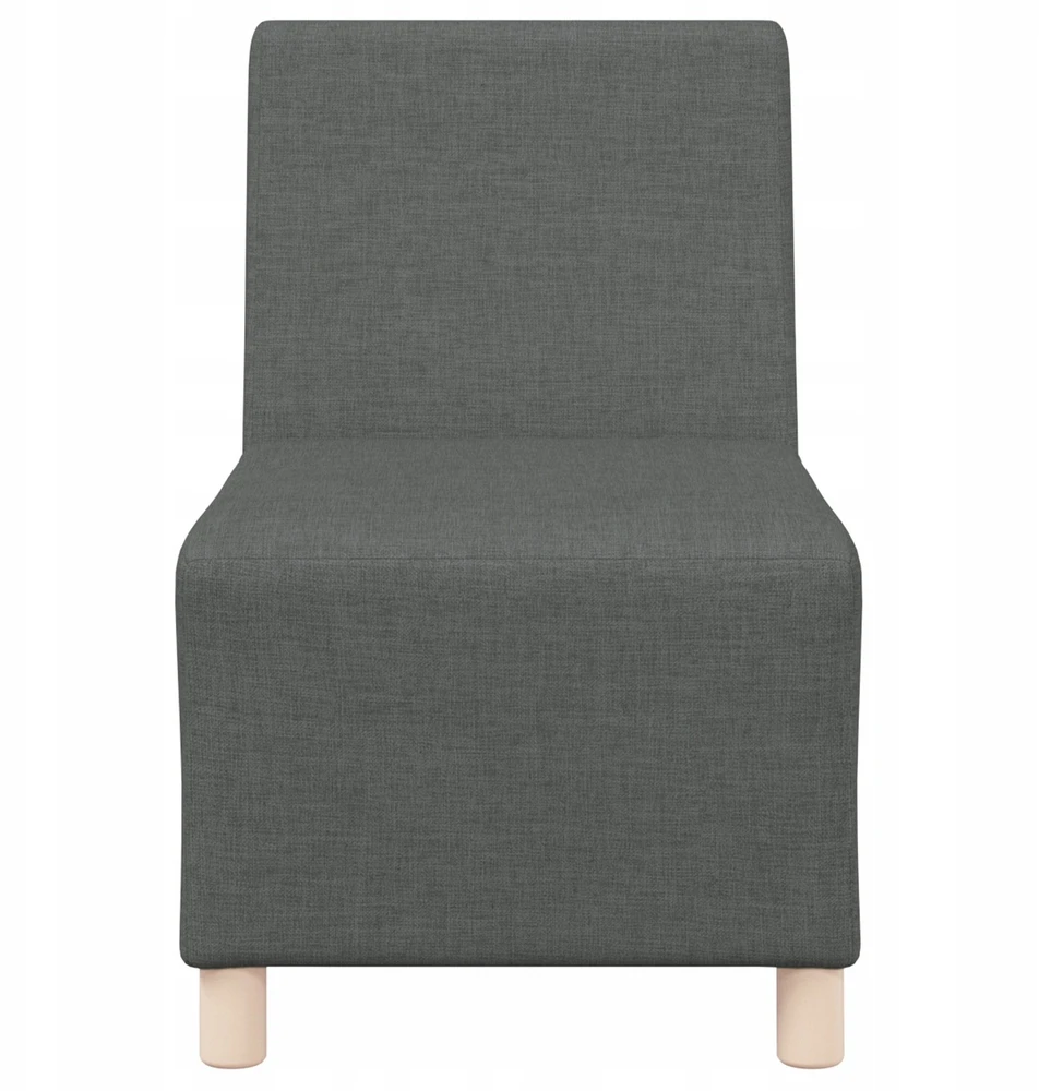Modulinis sofa vienetas be rankų 3 vnt. Tamsiai pilka audinys