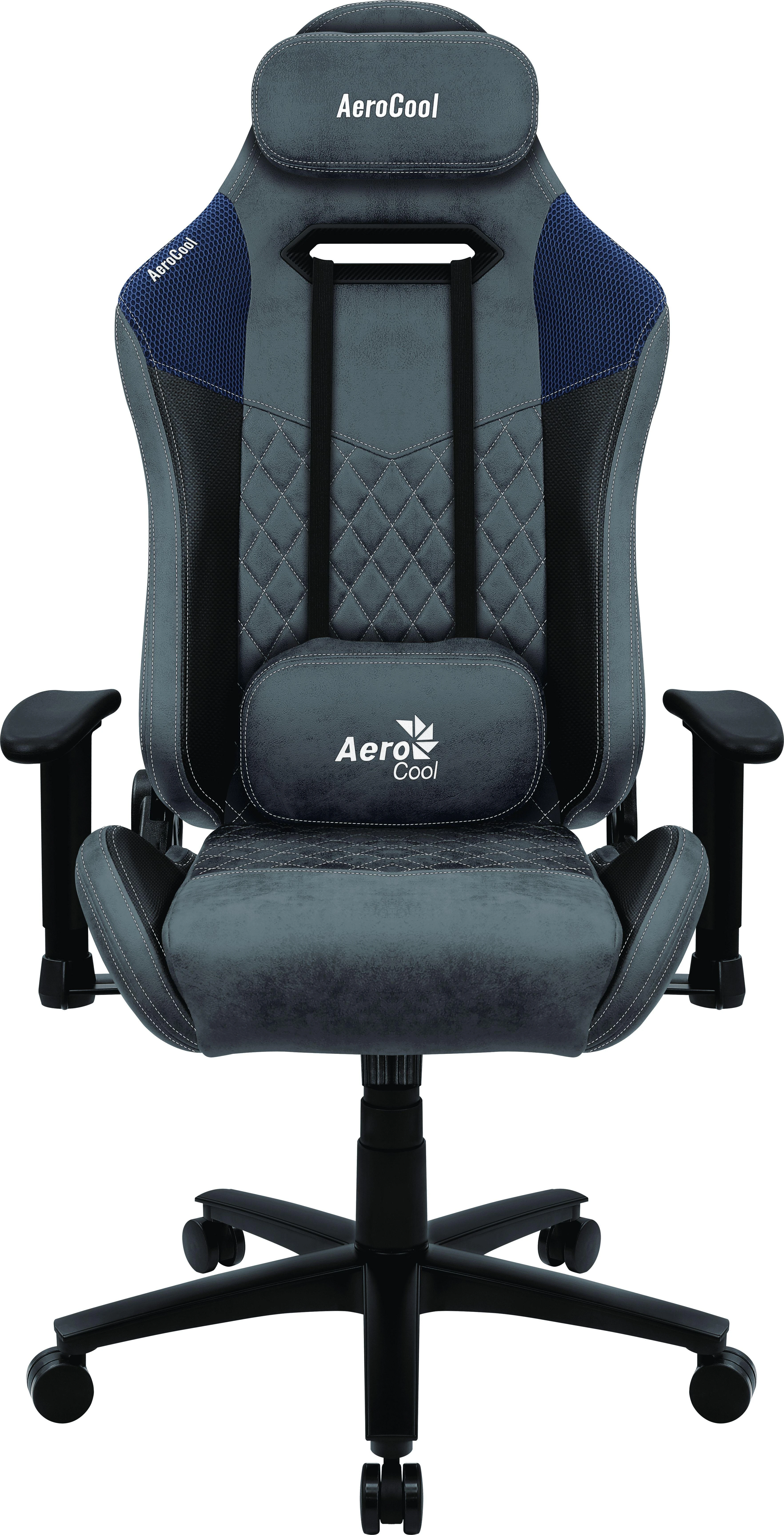 Žaidimų kėdė AeroCool DUKE Gaming Chair, Juoda-mėlyna