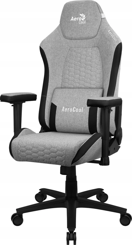 Žaidimų Kėdė - Aerocool Crown AeroWeave Paminkštinta Sėdynė Pilka