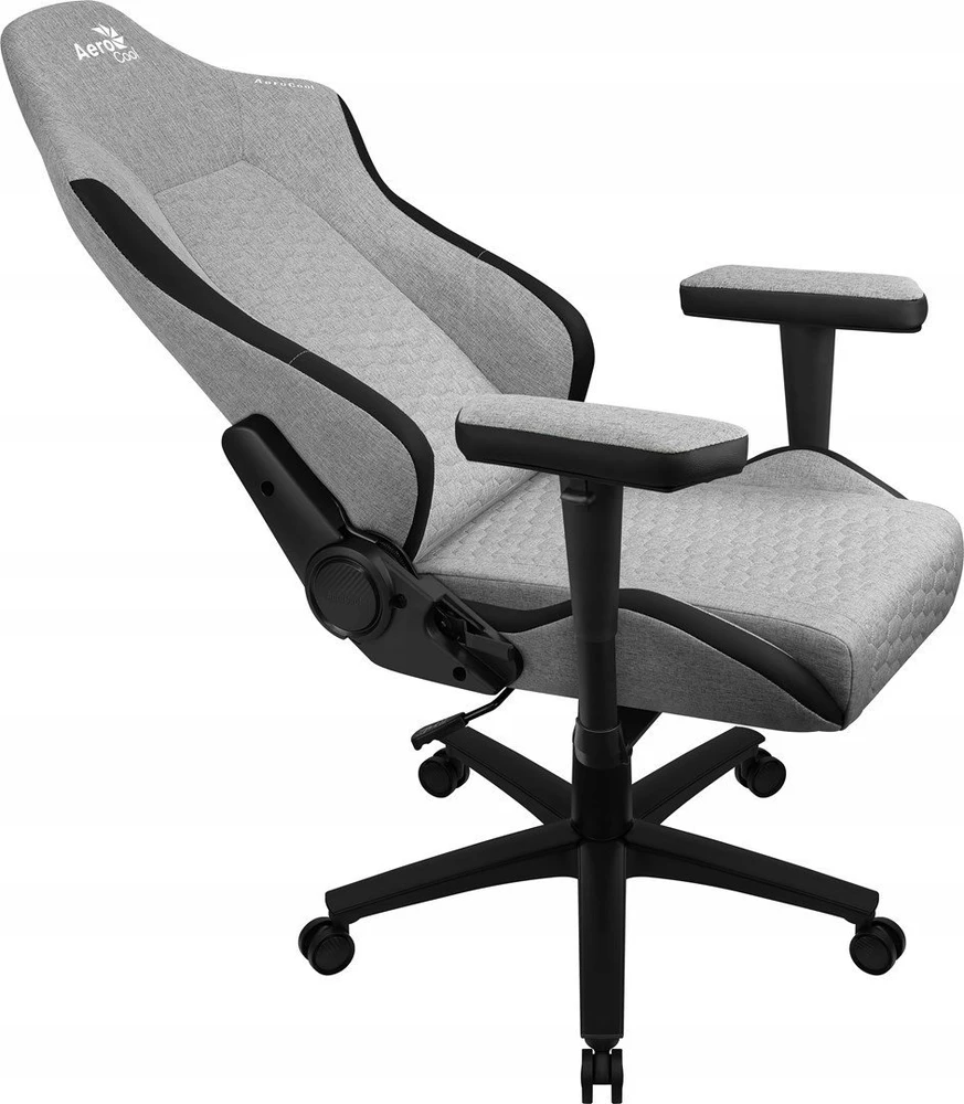 Žaidimų Kėdė - Aerocool Crown AeroWeave Paminkštinta Sėdynė Pilka