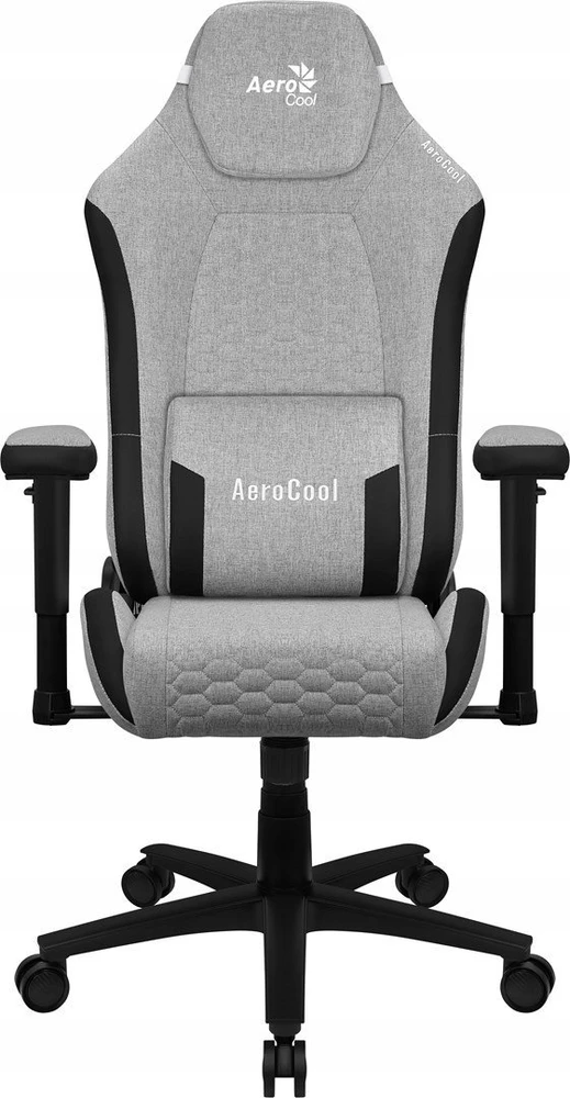 Žaidimų Kėdė - Aerocool Crown AeroWeave Paminkštinta Sėdynė Pilka