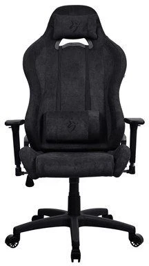 Arozzi Torretta Soft Fabric | Žaidimų kėdė | Metalas/armuotas nailonas | Gryna juoda