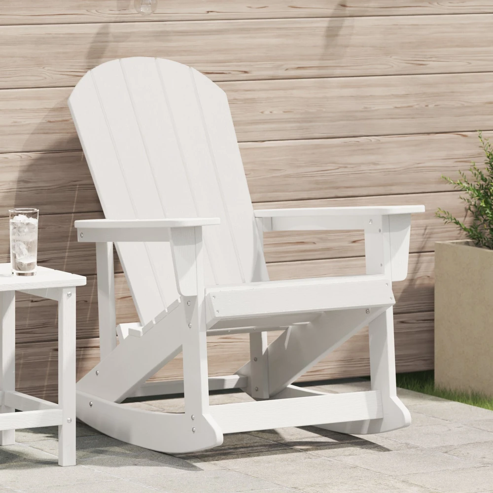 Adirondack supama kėdė Balta HDPE