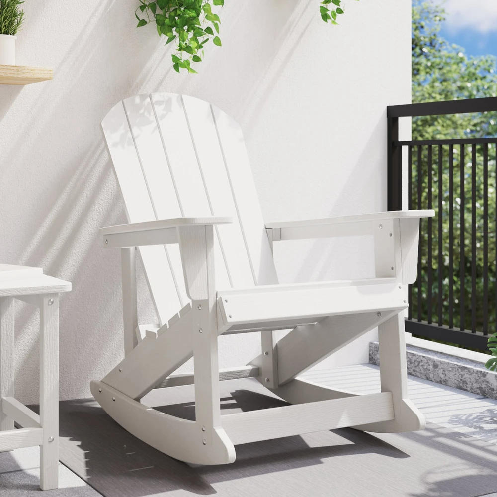 Adirondack supama kėdė Balta HDPE