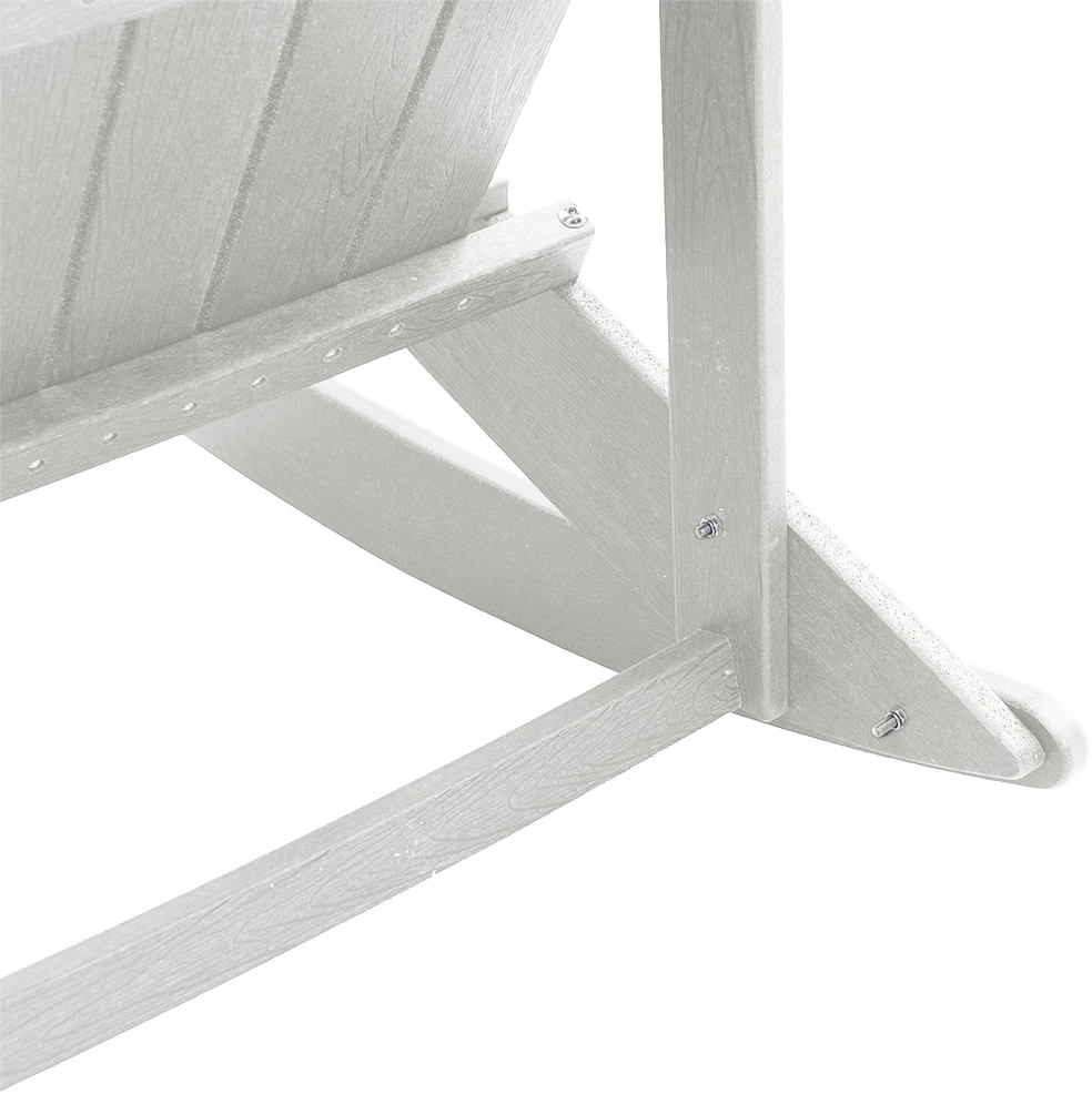 Adirondack supama kėdė Balta HDPE