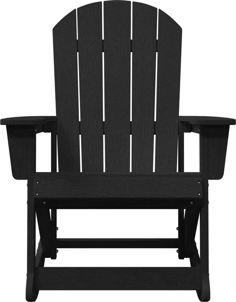 Adirondack supama kėdė Juoda HDPE