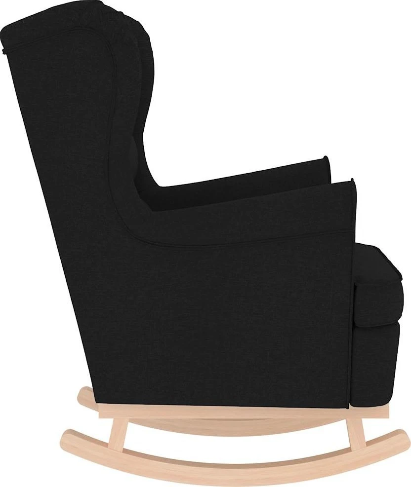 Fotelis Supama kėdė Juoda 74x90x102 cm Audinys