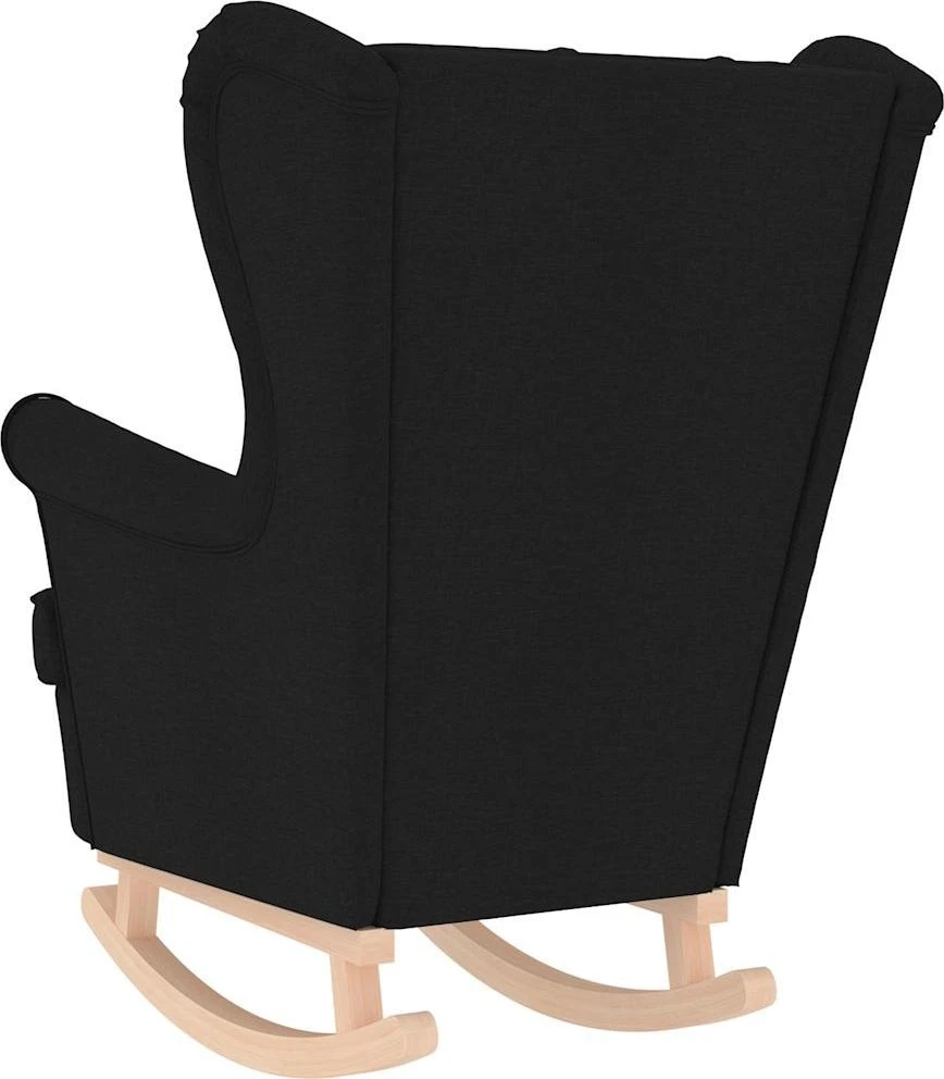 Fotelis Supama kėdė Juoda 74x90x102 cm Audinys