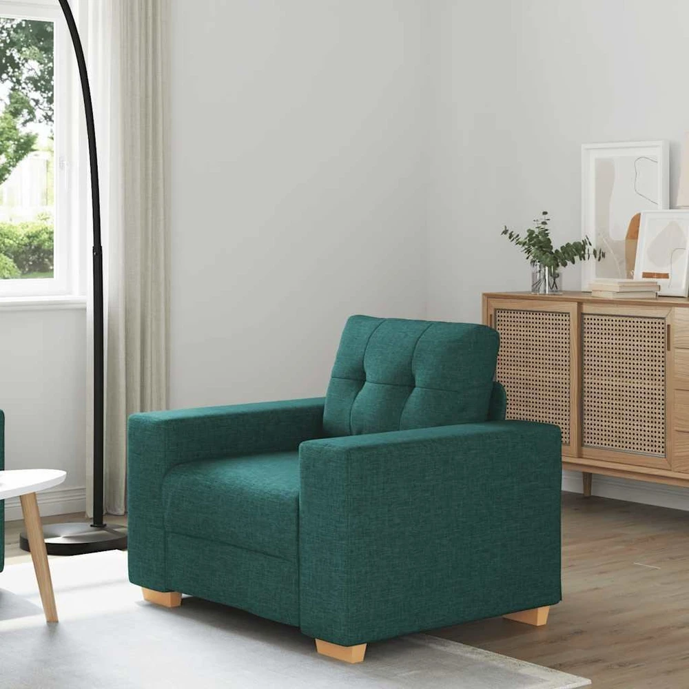 Sofa-kėdė, tamsiai žalia, 100x78x80cm, audinys