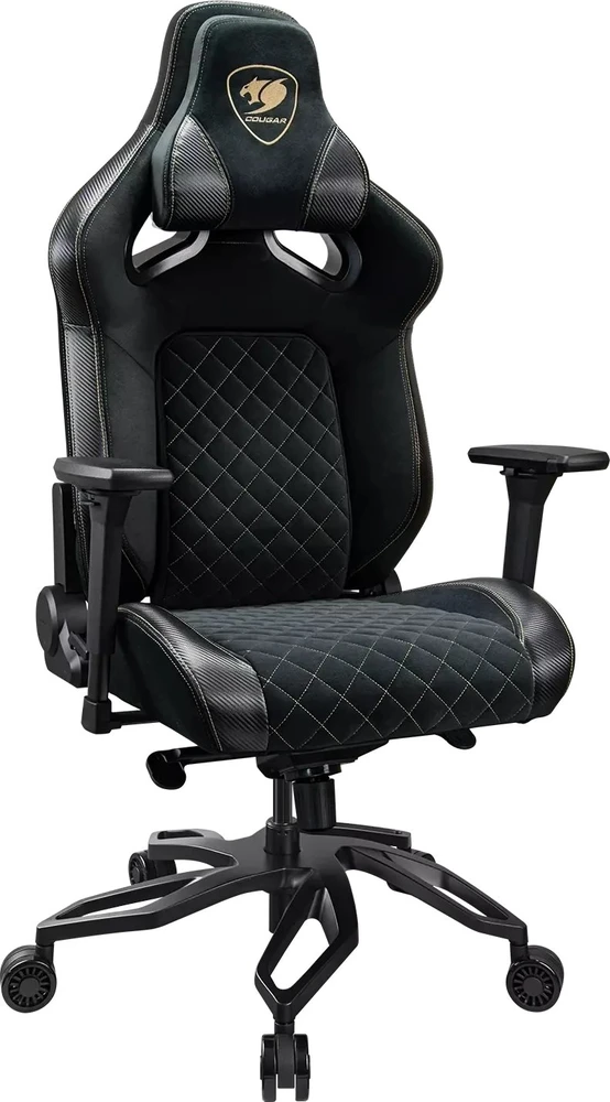 COUGAR CGR-T2F-GLB universali žaidimų kėdė, paminkštinta sėdynė, juoda