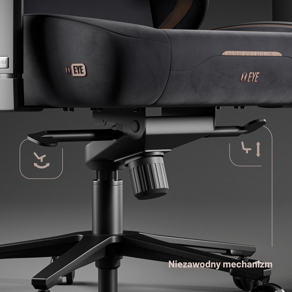 Diablo Chairs Diablo X-Eye 2.0 Normal Size Soft Juodas ergonominė kėdė