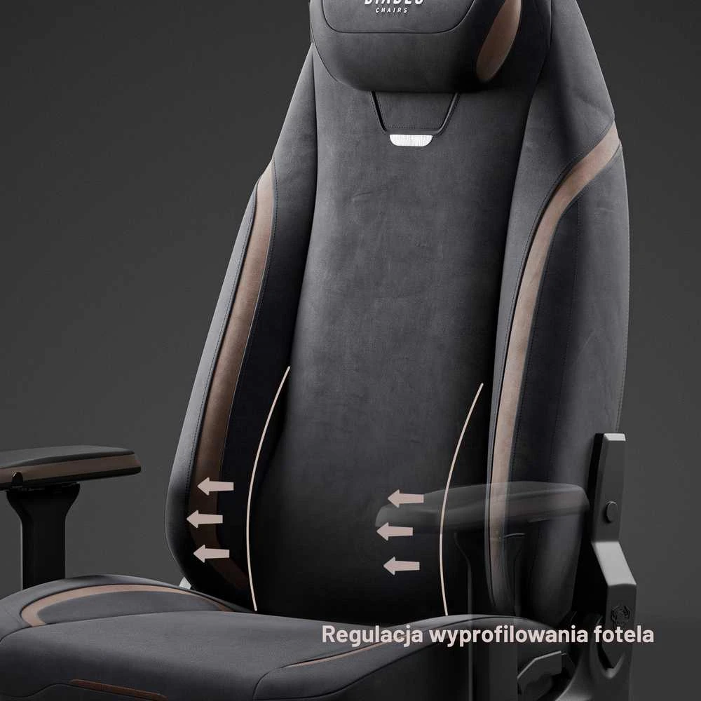 Diablo Chairs Diablo X-Eye 2.0 Normal Size Soft Juodas ergonominė kėdė