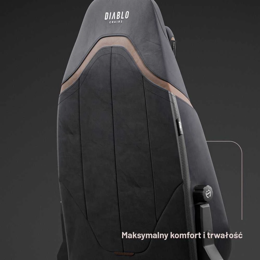 Diablo Chairs Diablo X-Eye 2.0 Normal Size Soft Juodas ergonominė kėdė