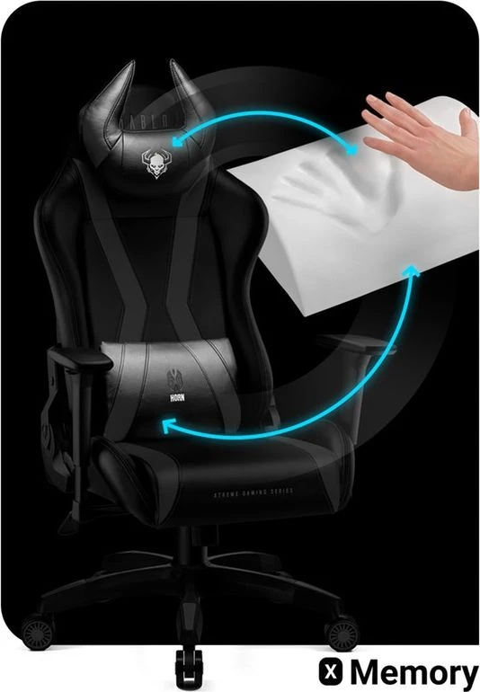 Diablo Chairs Diablo X-Horn 2.0 King Size Juodas ergonominė kėdė