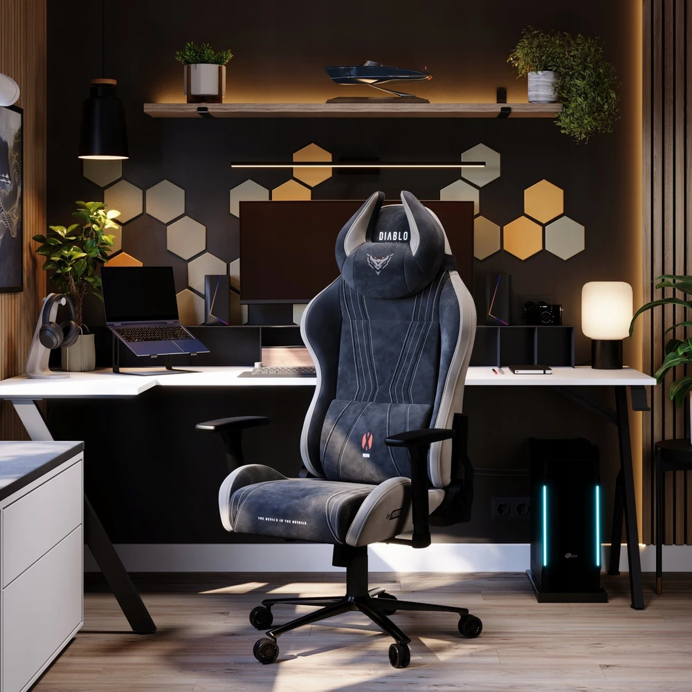 Diablo Chairs Diablo X-Horn 2.0 Normal Size Camel Juodas ergonominė kėdė