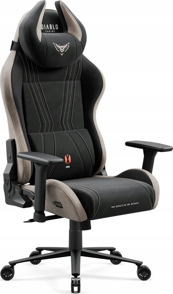Diablo Chairs Diablo X-Horn 2.0 Normal Size Camel Juodas ergonominė kėdė
