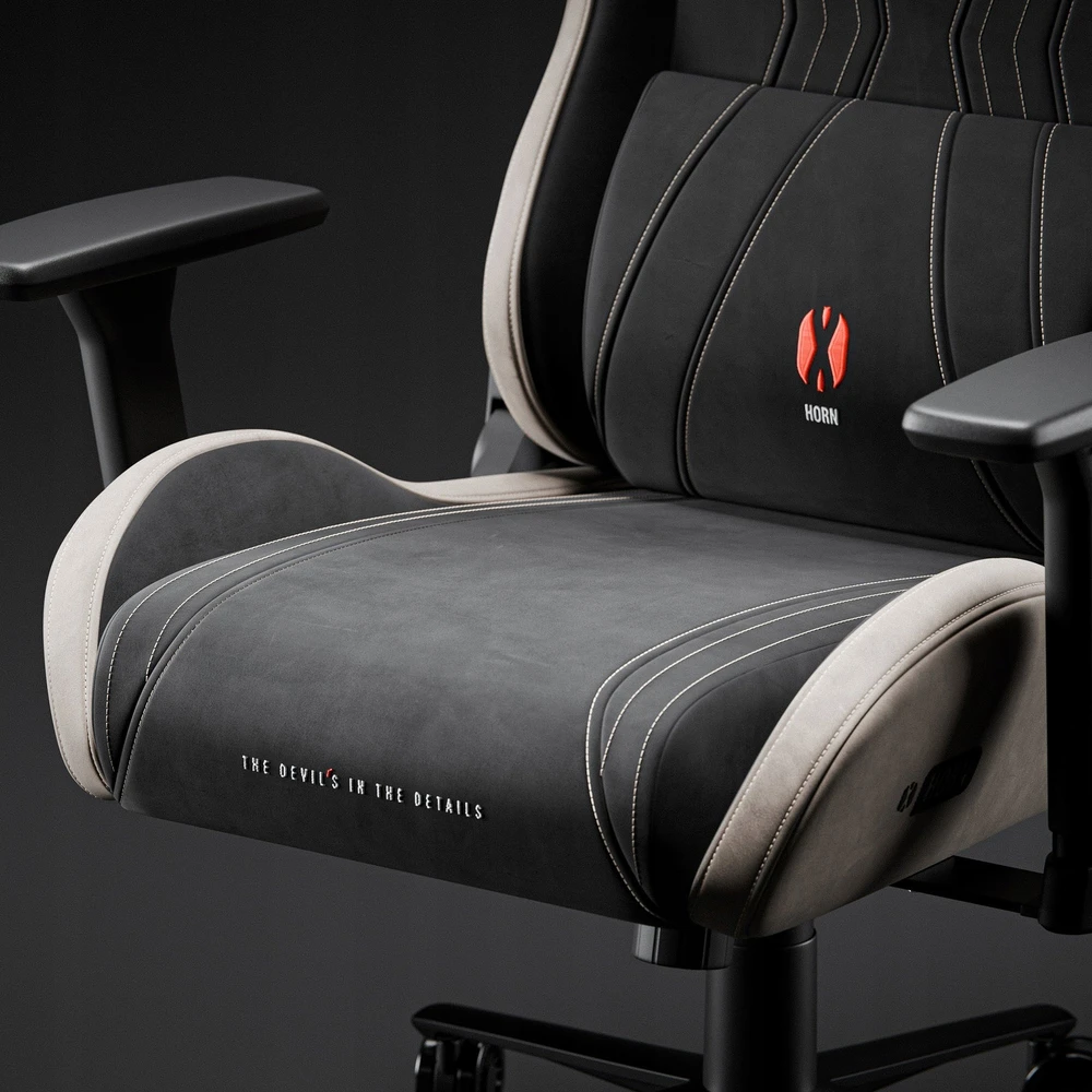 Diablo Chairs Diablo X-Horn 2.0 Normal Size Camel Juodas ergonominė kėdė