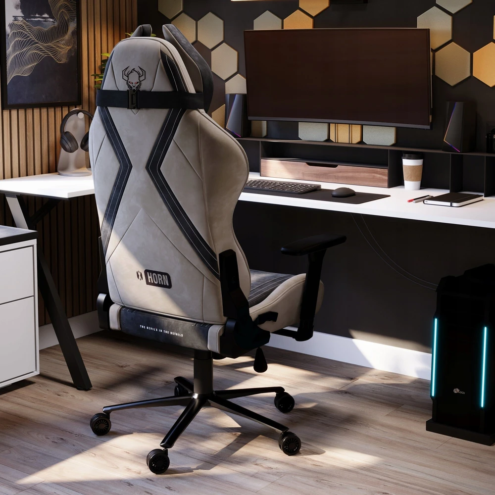 Diablo Chairs Diablo X-Horn 2.0 Normal Size Camel Juodas ergonominė kėdė