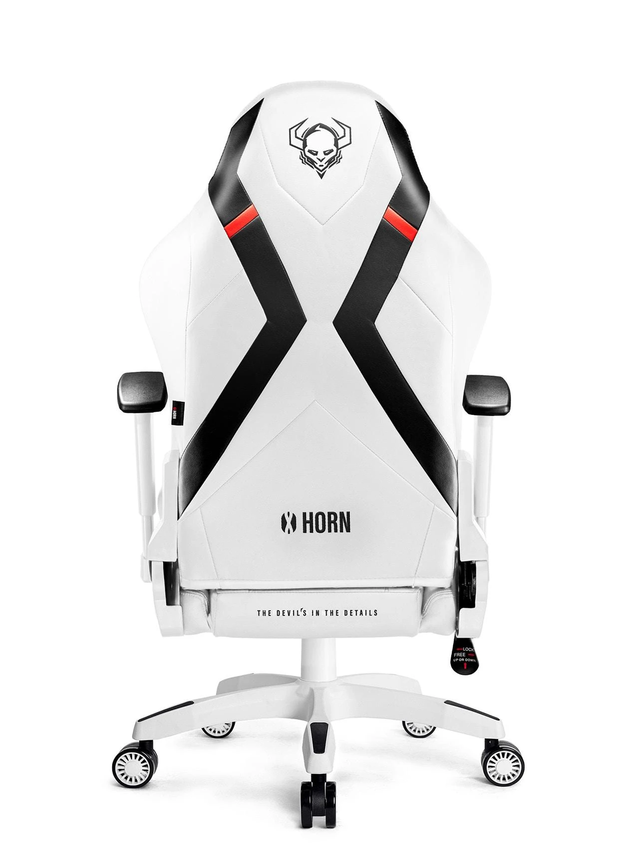 Žaidimų kėdė Diablo X-Horn 2.0 Gaming Chair Normal, Balta-juoda