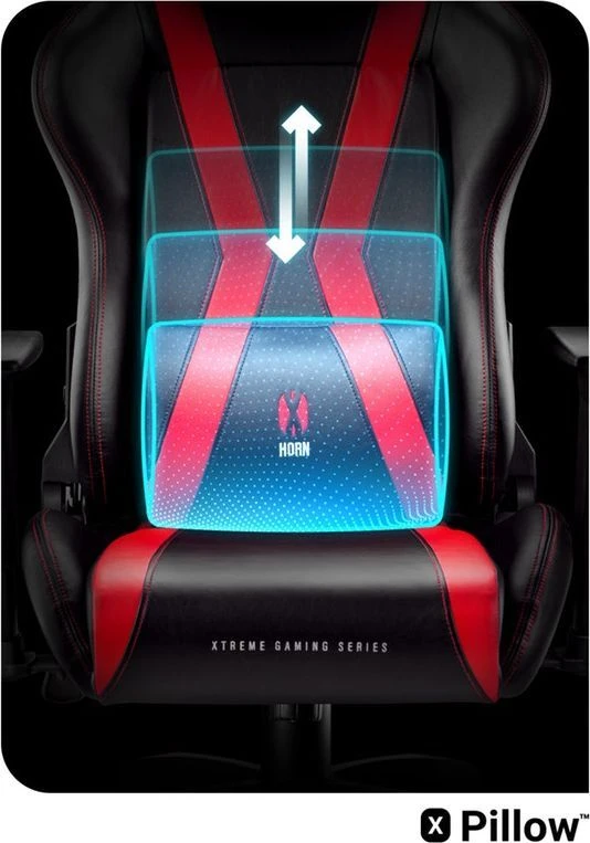 Bez Marki Diablo Chairs Diablo X-Horn 2.0 King Size Juodas-Raudona ergonominė kėdė
