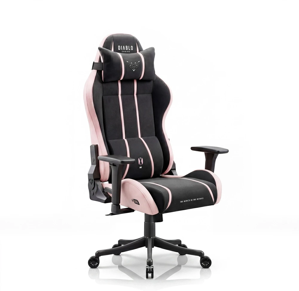 Diablo Chairs Rožinė Diablo X-One 2.0 Small Size Akira Rožinė materiałowy juoda-rožinė