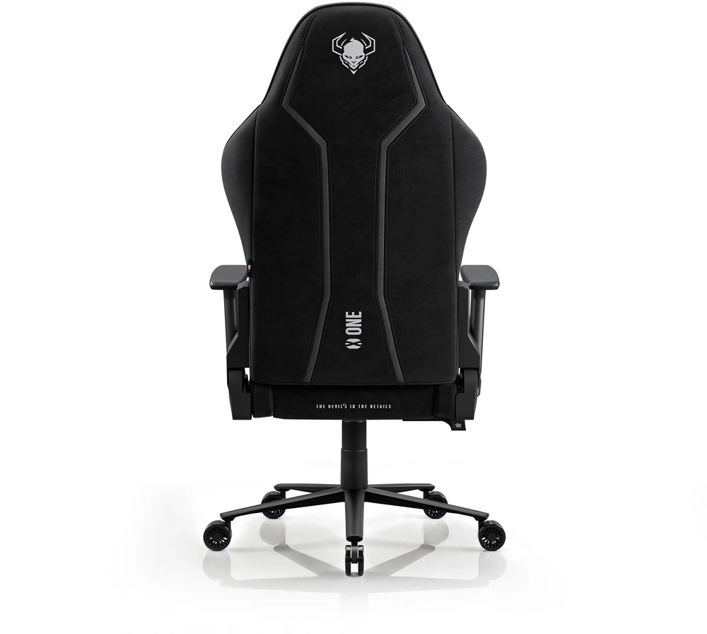 Diablo Chairs Diablo X-One 2.0 Normal Size Burned Juoda, medžiaginė juoda