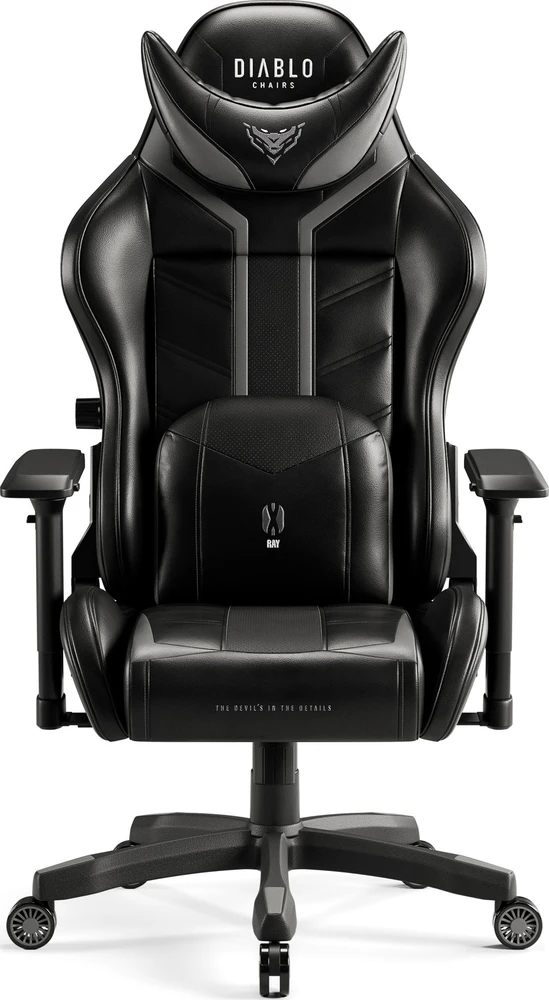 Diablo Chairs Diablo X-Ray 2.0 King Size Juodas-Pilkas ergonominė kėdė