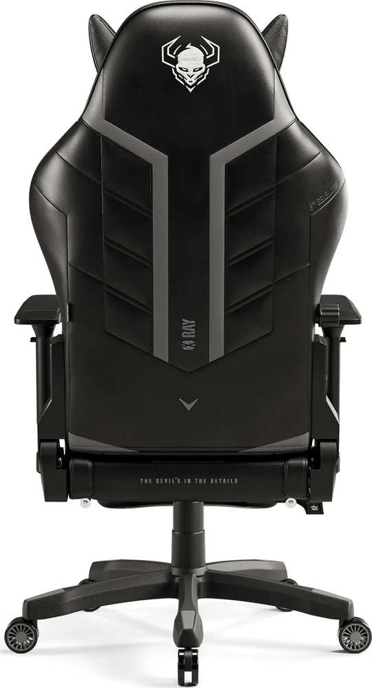 Diablo Chairs Diablo X-Ray 2.0 King Size Juodas-Pilkas ergonominė kėdė