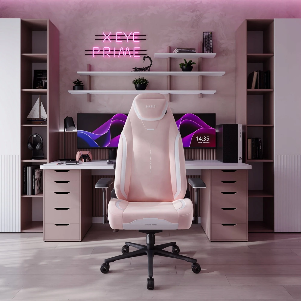 Diablo Chairs Diablo X-Eye Prime - Akira Rožinė ergonominė kėdė