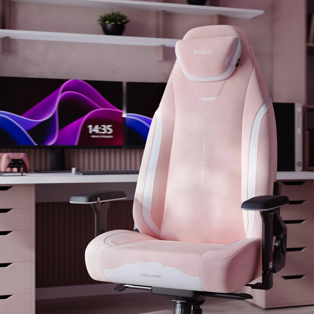 Diablo Chairs Diablo X-Eye Prime - Akira Rožinė ergonominė kėdė