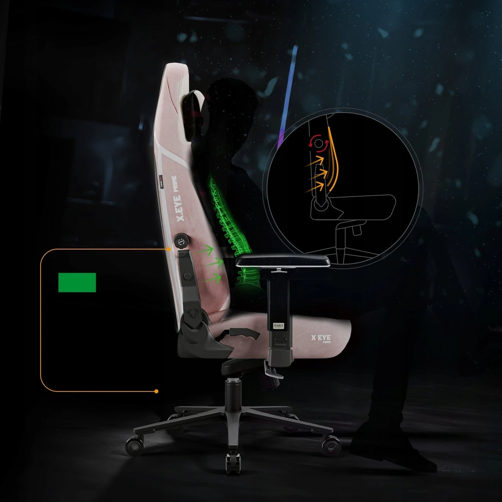 Diablo Chairs Diablo X-Eye Prime - Akira Rožinė ergonominė kėdė