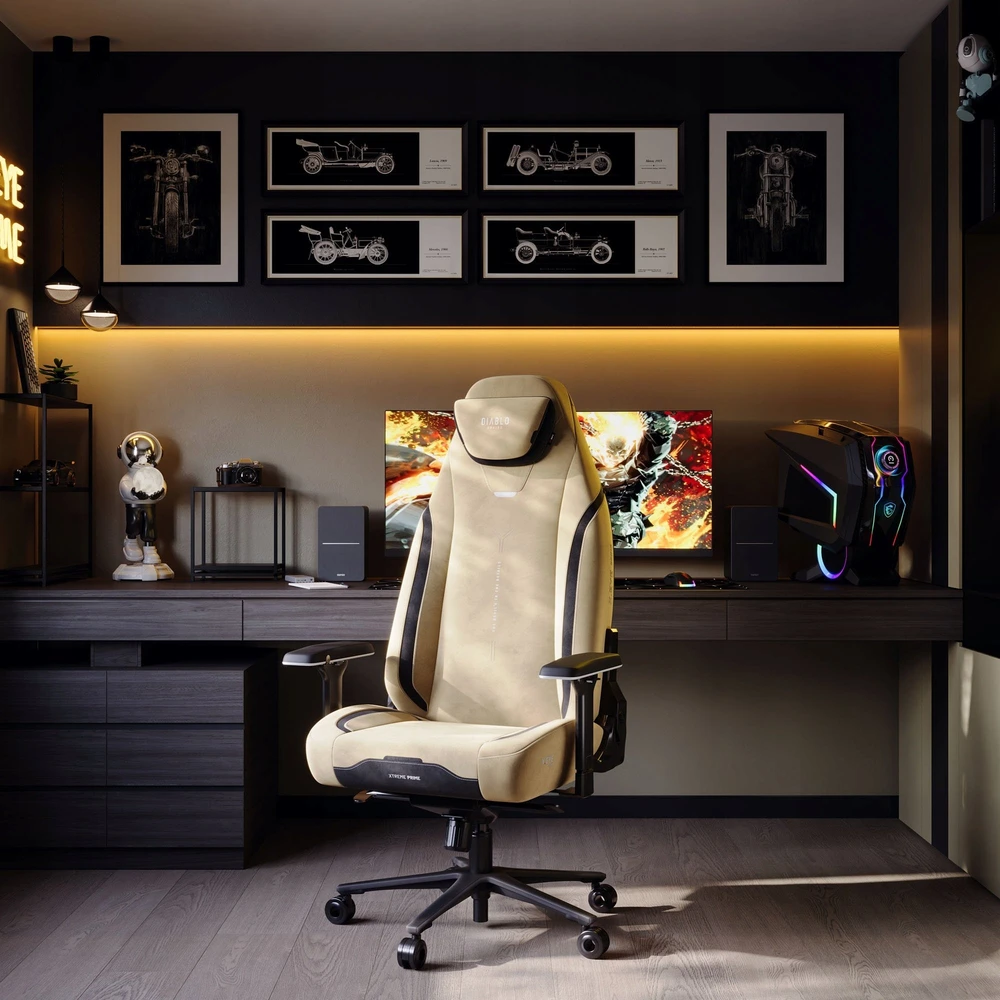 Diablo Chairs Diablo X-Eye Prime Normal Size - Broken Gold ergonominė kėdė