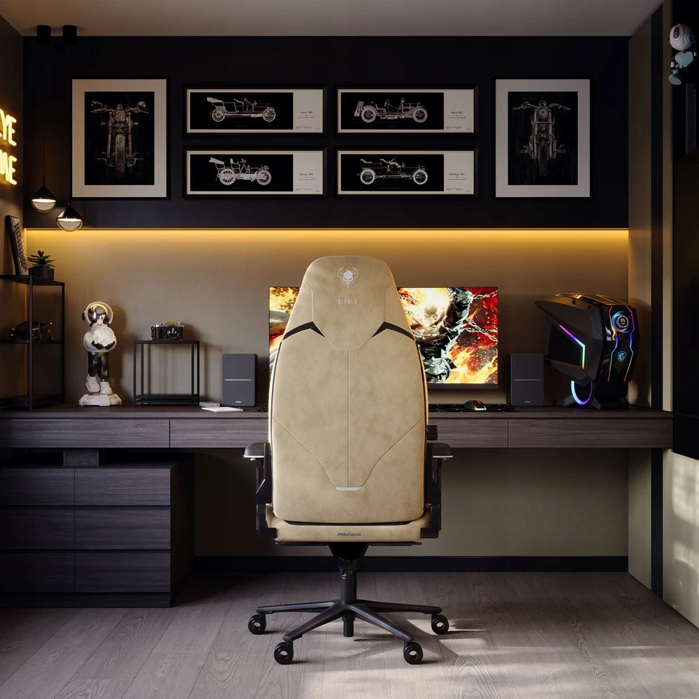 Diablo Chairs Diablo X-Eye Prime Normal Size - Broken Gold ergonominė kėdė