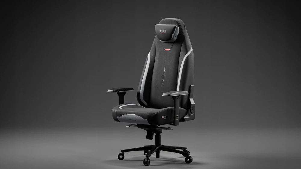 Diablo Chairs Diablo X-Eye Prime Normal Size - Burned Juodas ergonominė kėdė