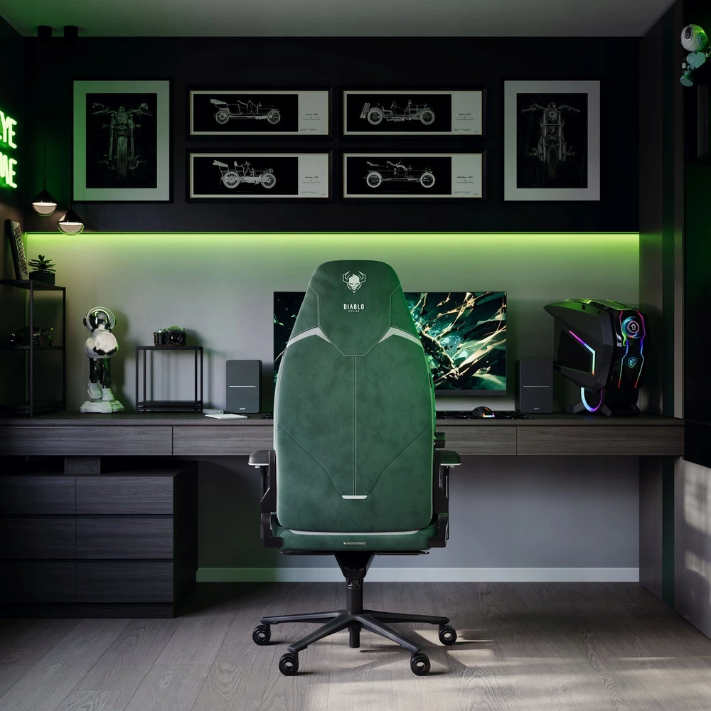 Diablo Chairs Diablo X-Eye Prime Normal Size - Forest Žalias ergonominė kėdė