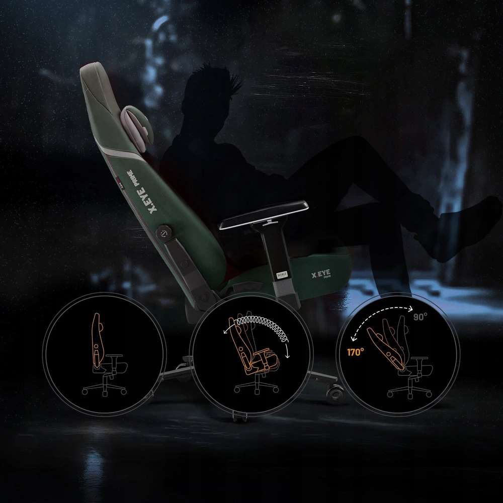 Diablo Chairs Diablo X-Eye Prime Normal Size - Forest Žalias ergonominė kėdė